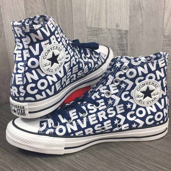 /Converse CTAS Hi Navy/White Men’s sneakers - Picture 3 of 9